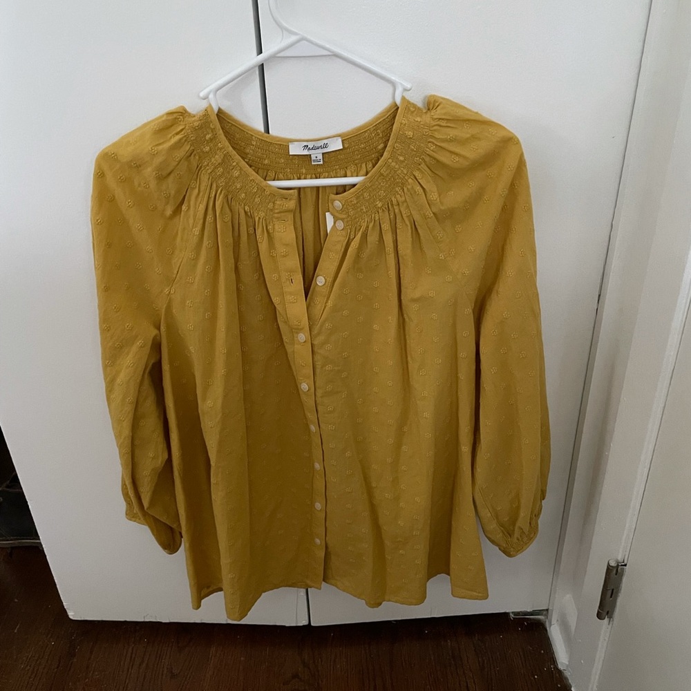 Madewell peasant blouse